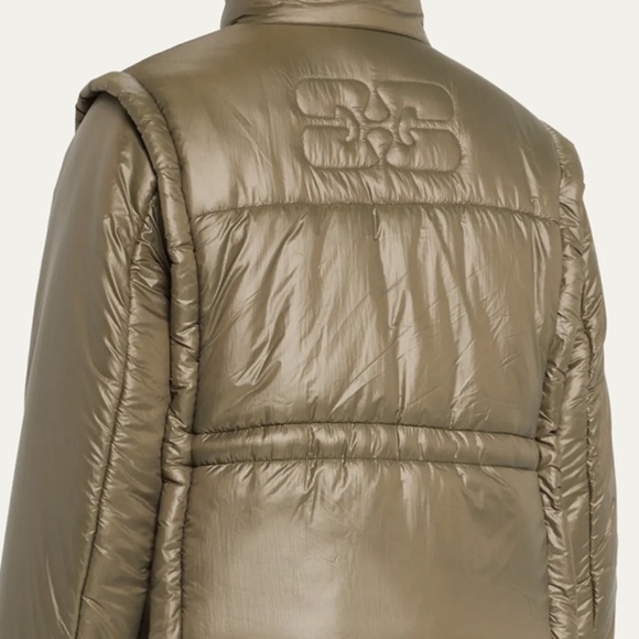 NWT GANNI Siny Quilted Vest Jacket in KALAMATA -Sz 6 - Picture 5 of 12